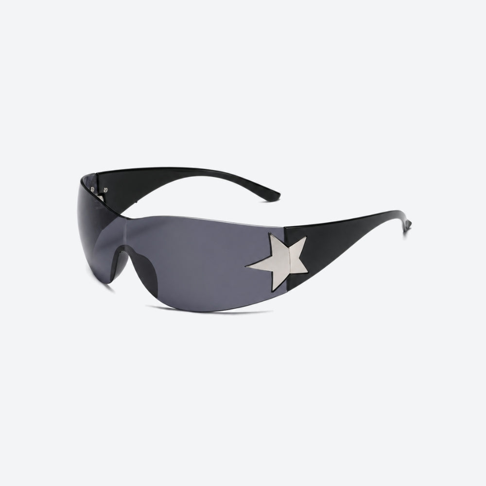 VYSER Sunglasses with a star design on a white background
