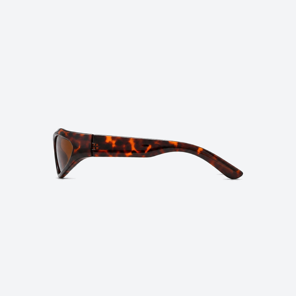 VYSER Sunglasses with tortoiseshell frame and brown lenses on a white background