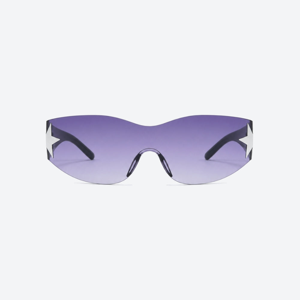 VYSER Sunglasses with a star design on a white background