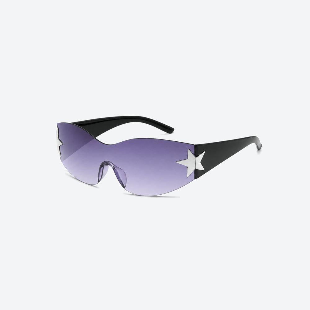 VYSER Sunglasses with a star design on a white background
