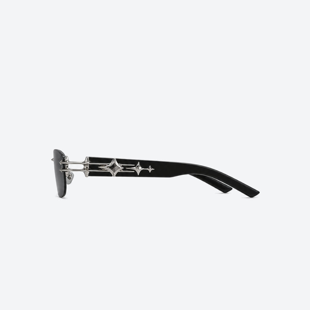 VYSER Sunglasses with black frames and dark lenses on a white background