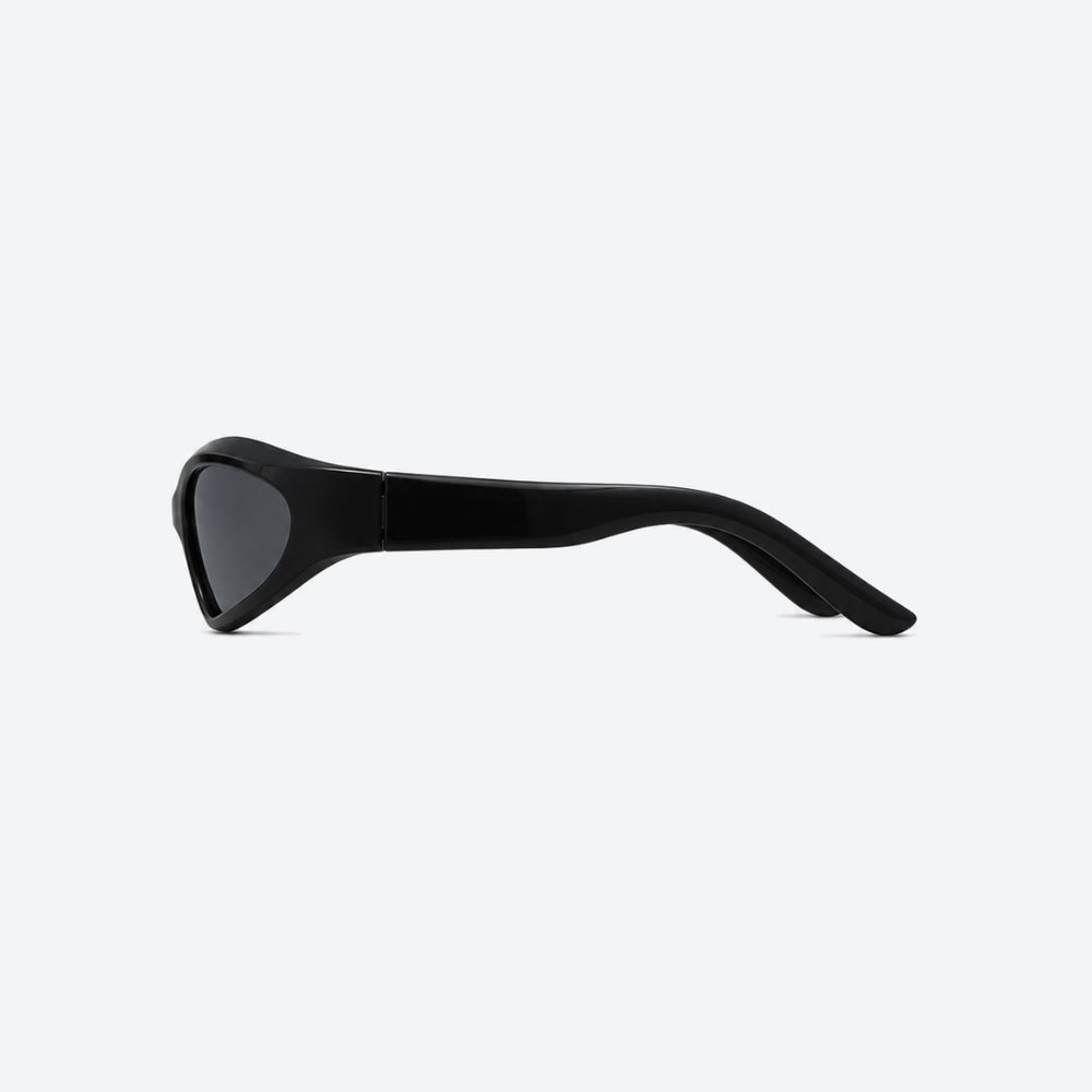 VYSER Black eyeglasses on a white background