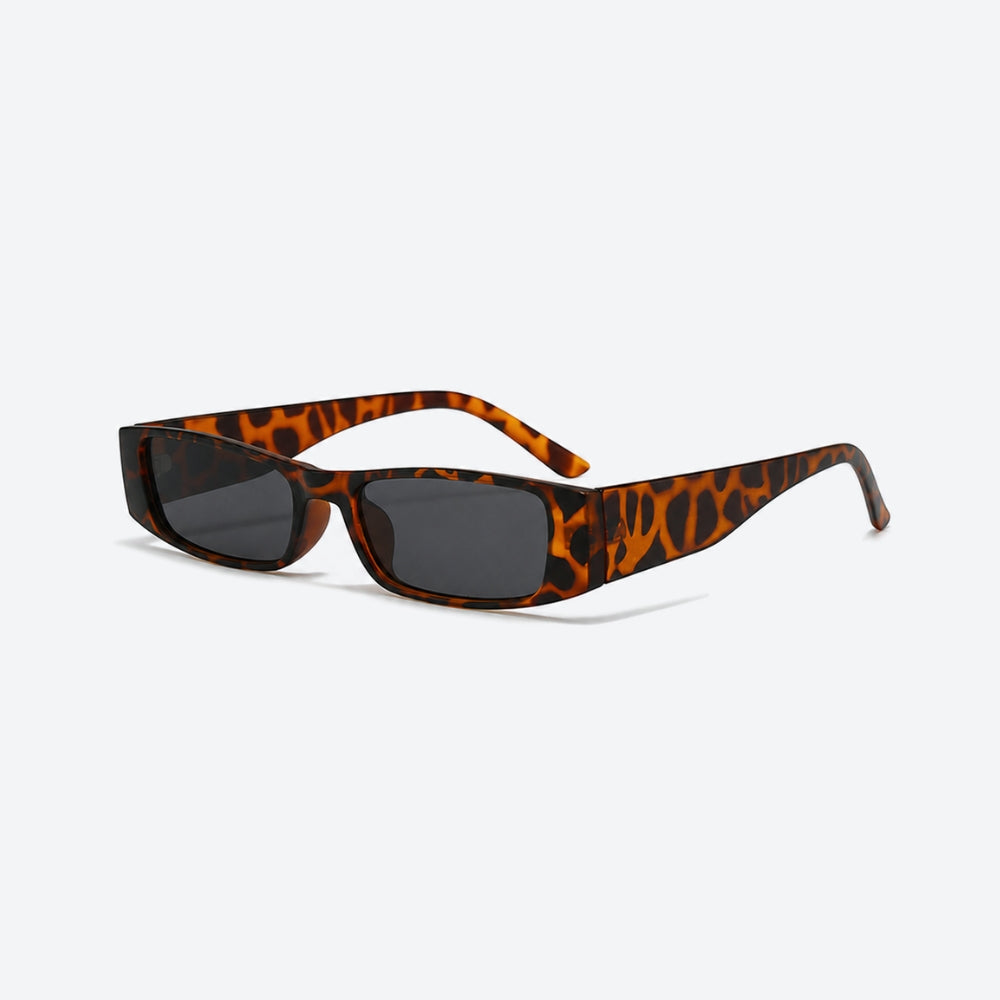 VYSER Sunglasses with leopard print frame on a white background