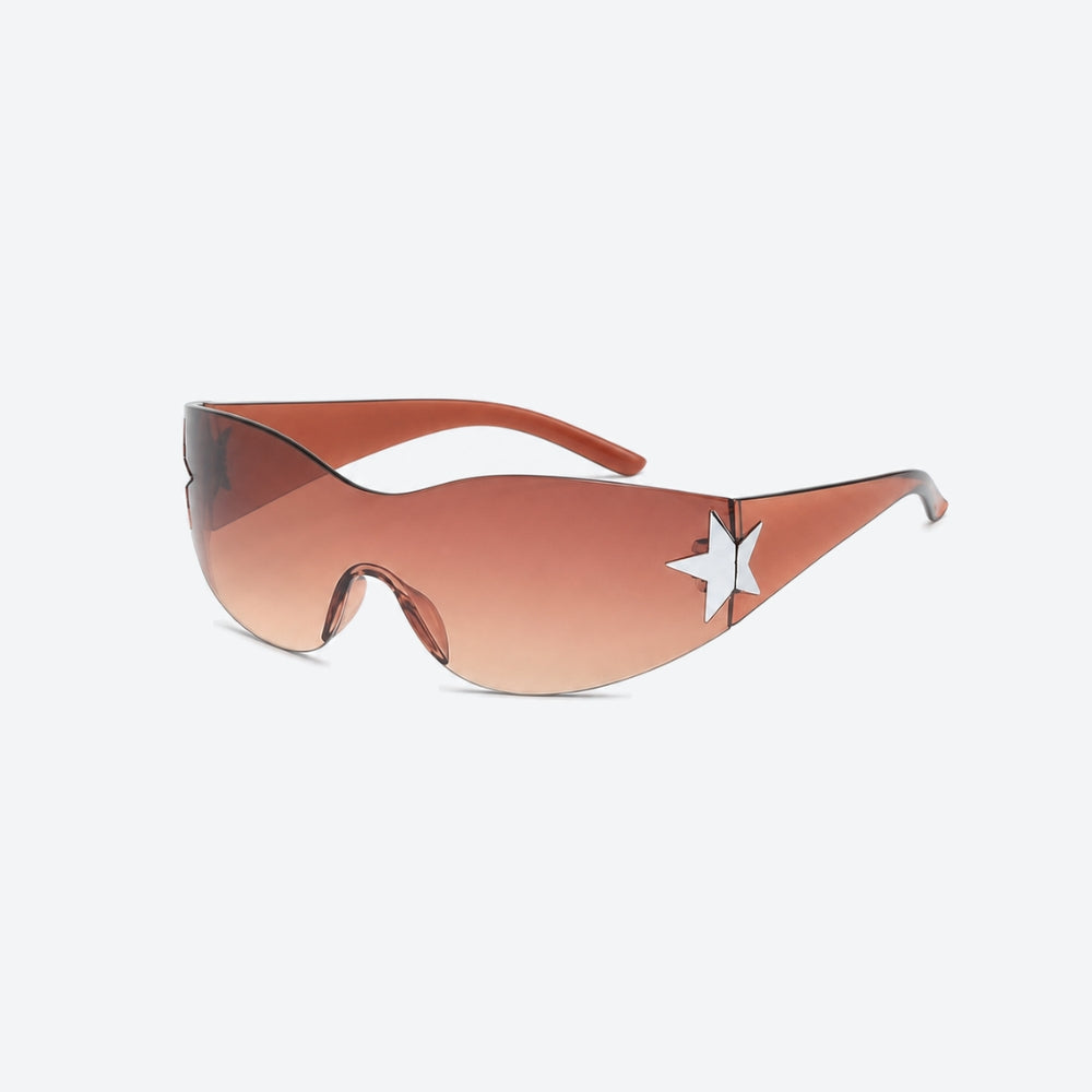 VYSER Sunglasses with a star design on a white background