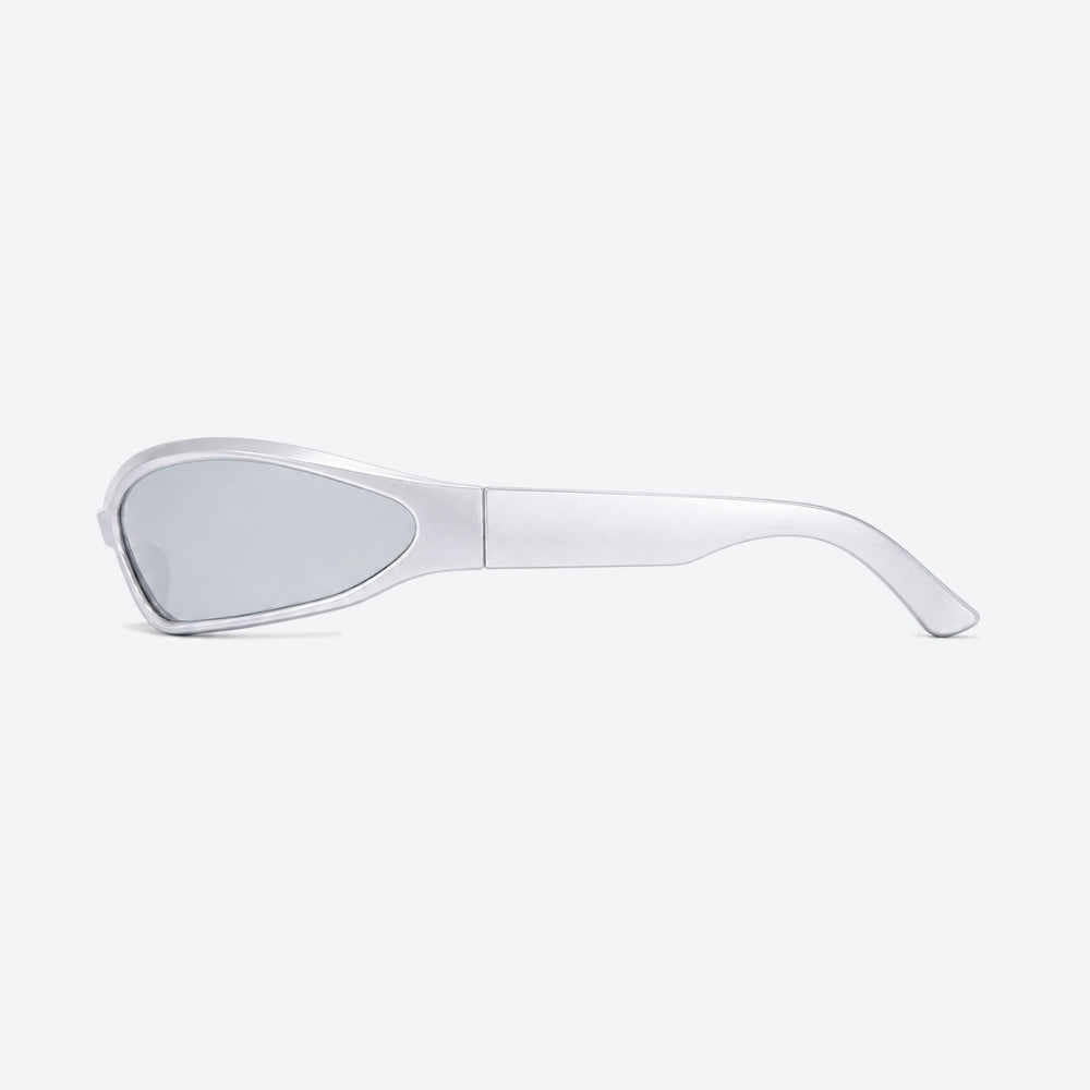 VYSER White sunglasses on a white background