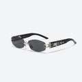 VYSER Sunglasses with black frames and dark lenses on a white background