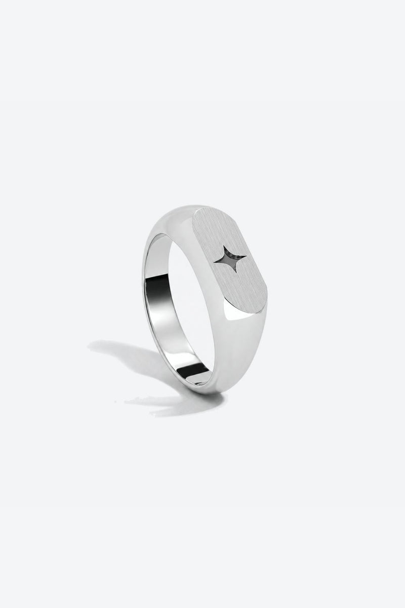 Signet Star Ring - Silver