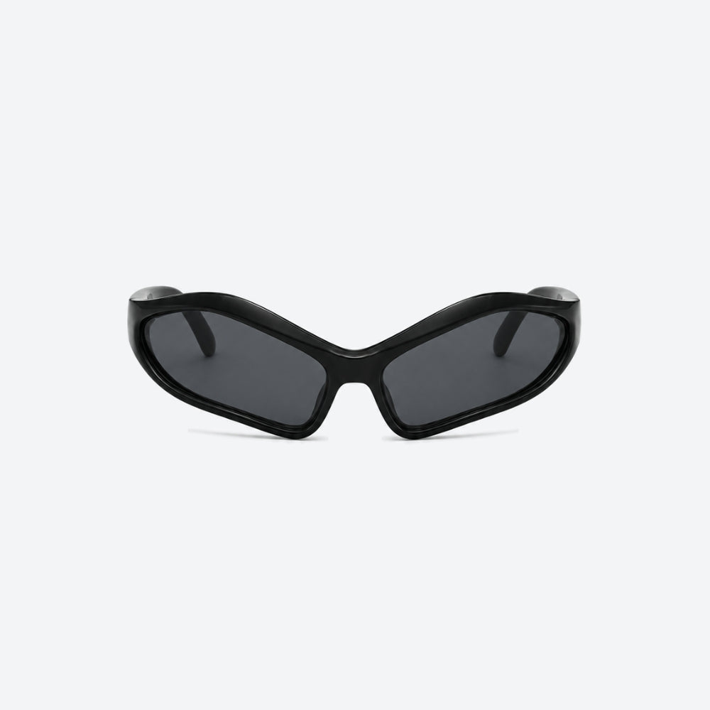 VYSER Black sunglasses on a white background