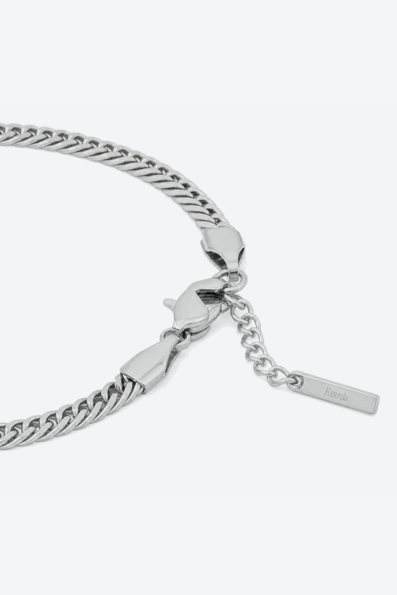 3MM Cubano Braccialetto - ARGENTO