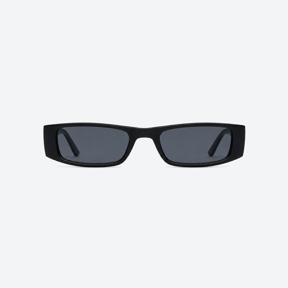 VYSER Black sunglasses on a white background
