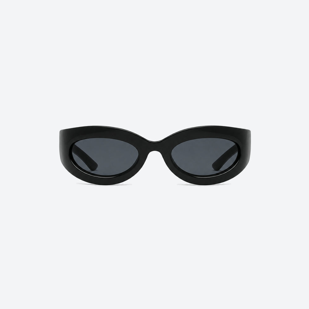 VYSER Black sunglasses on a white background