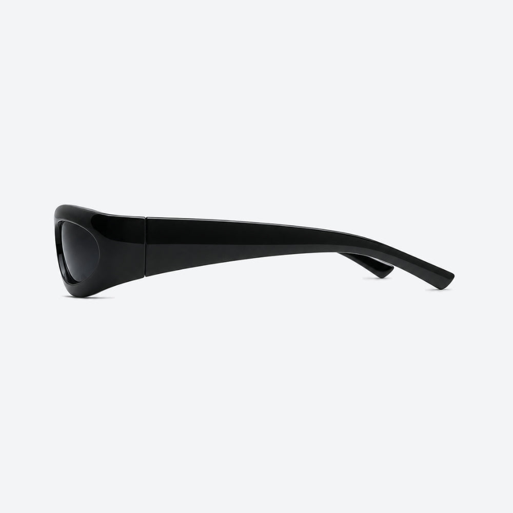 VYSER Black sunglasses on a white background