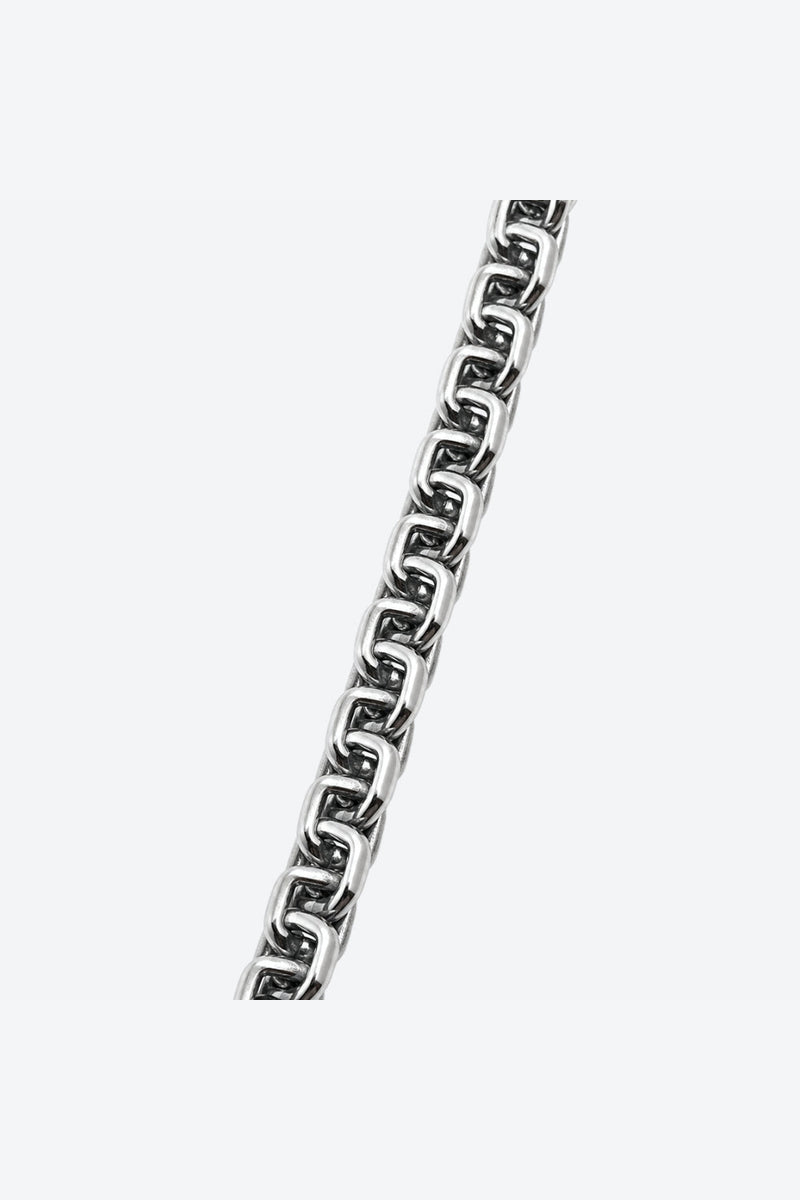 Jezus Krzyż Box Łańcuszek (2.5mm) - SREBRNY