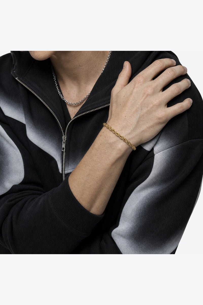 3MM Kordel Armband - GOLD