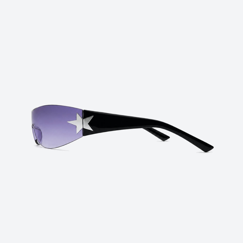 VYSER Sunglasses with a star design on a white background