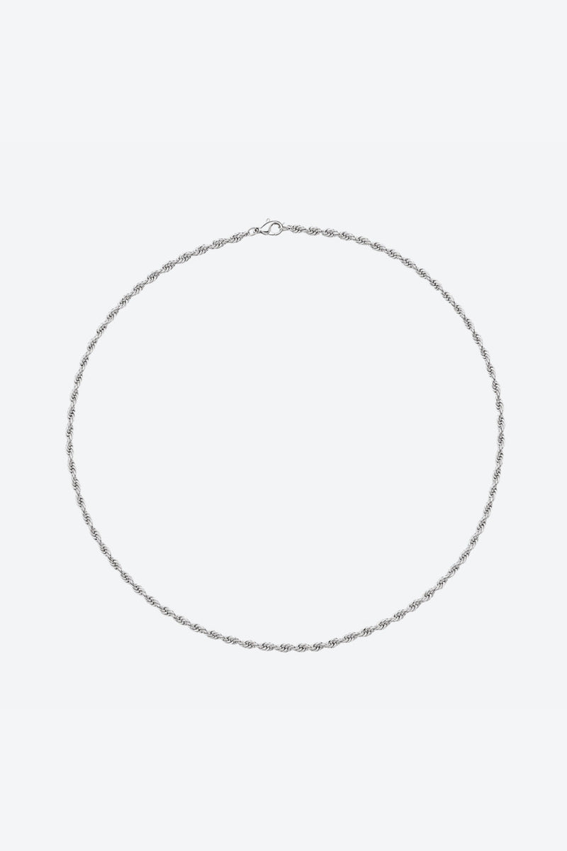 3MM Sznur Łańcuszek - SREBRNY