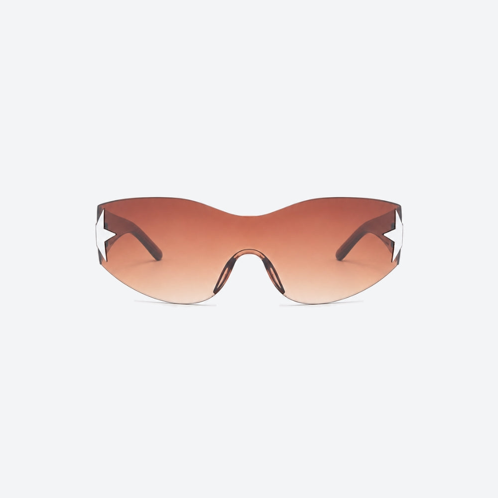 VYSER Sunglasses with a gradient brown lens on a white background
