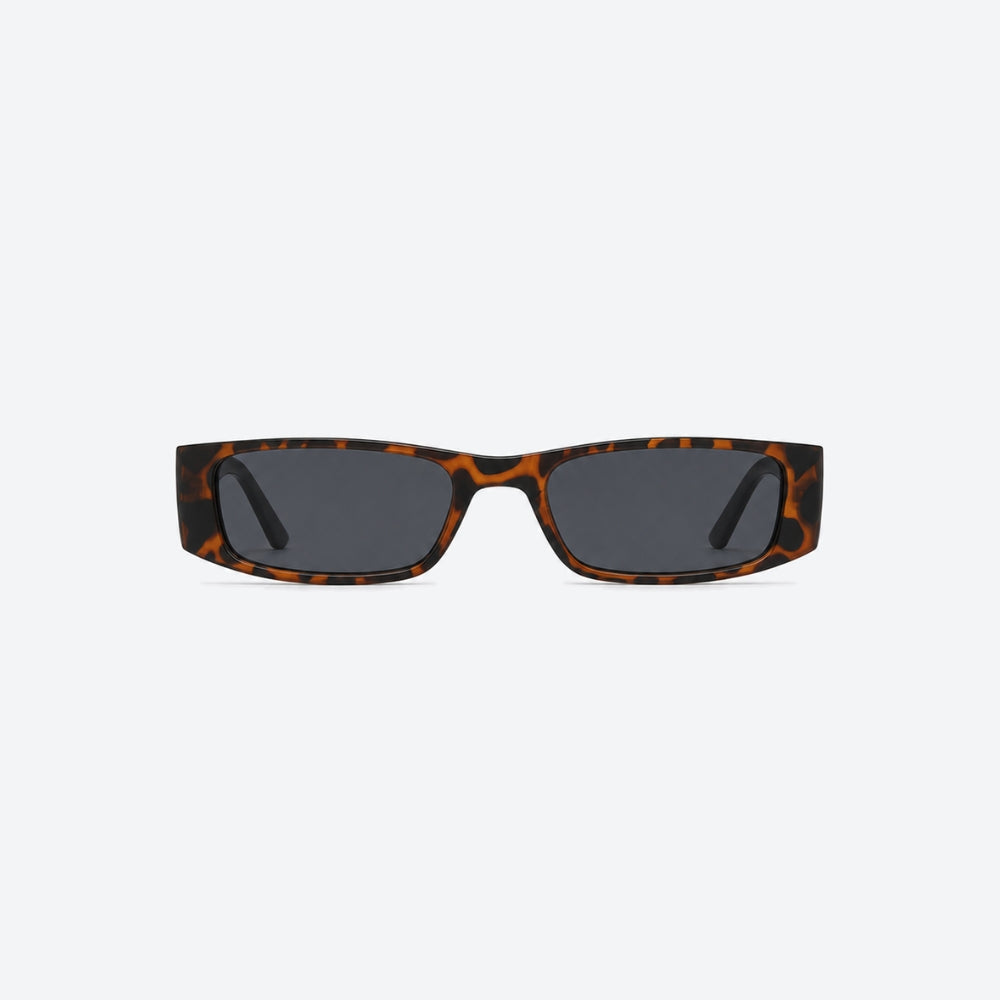 VYSER Sunglasses with leopard print frame on a white background