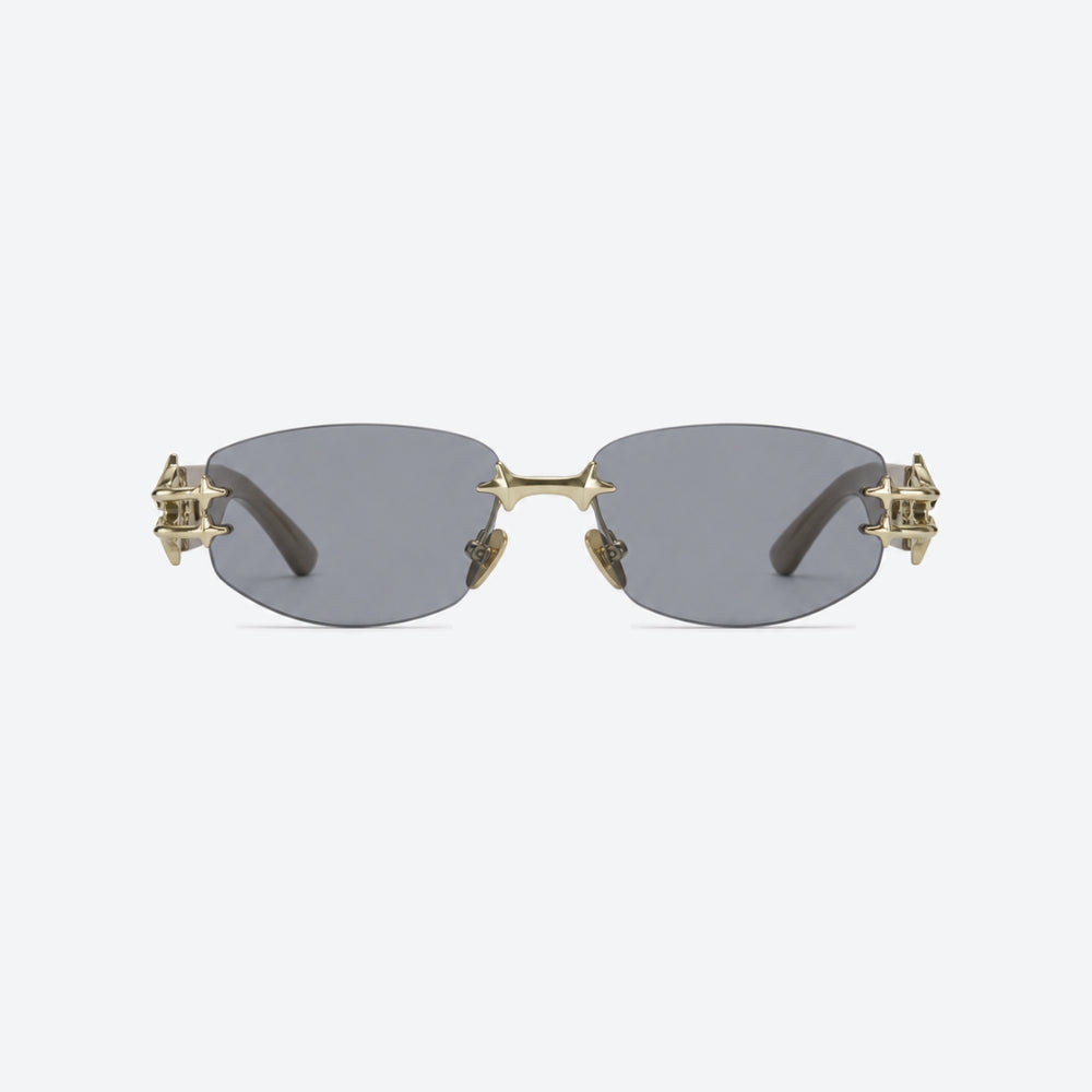 VYSER Sunglasses with decorative gold frame on a white background