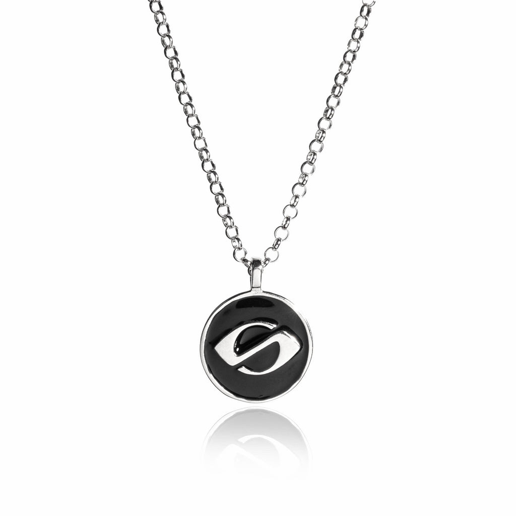 Schwarze Logo Halskette