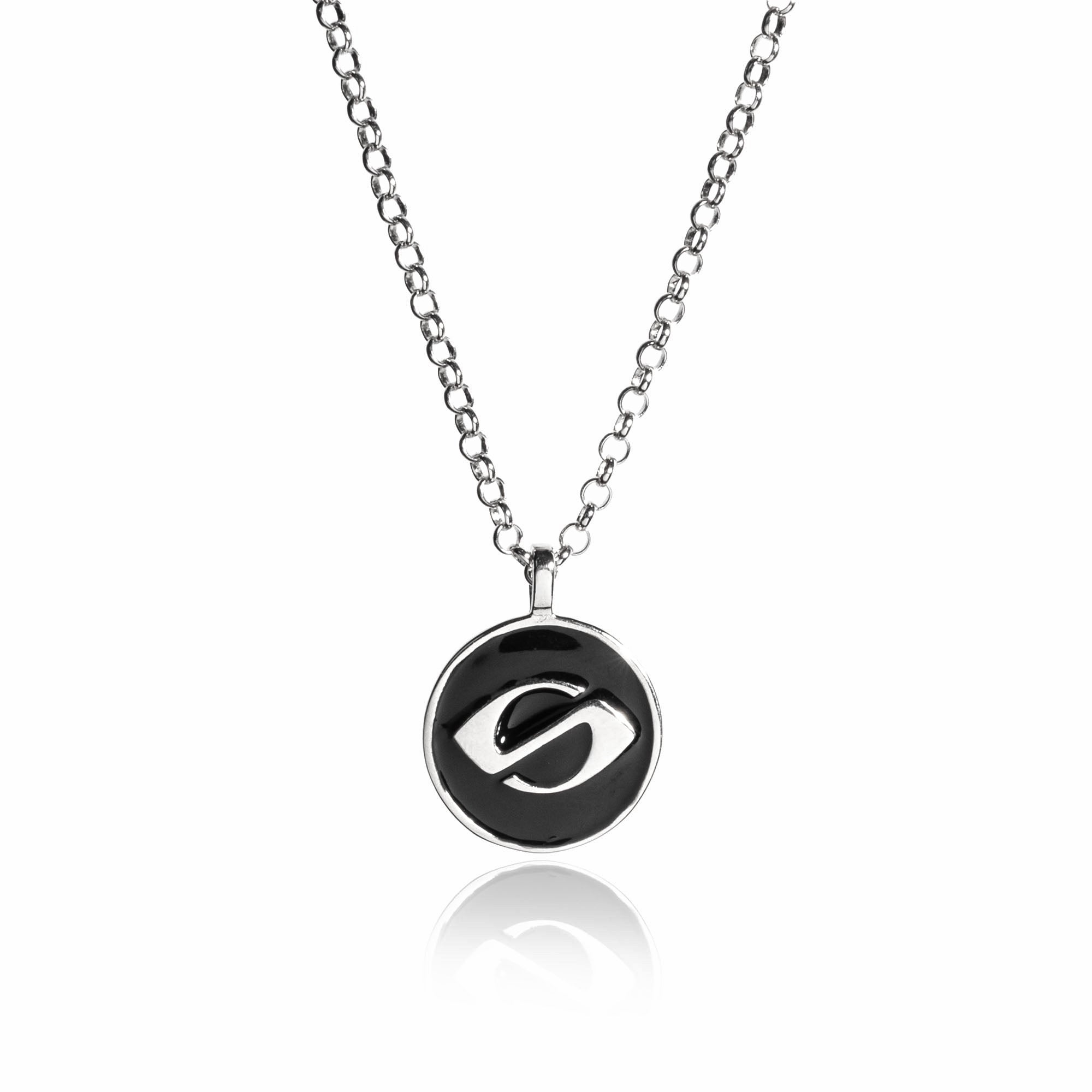 Schwarze Logo Halskette