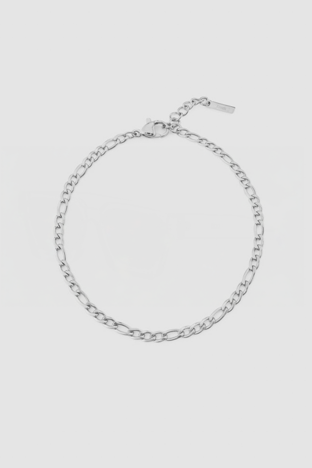 3MM Figaro Bracelet - Silver