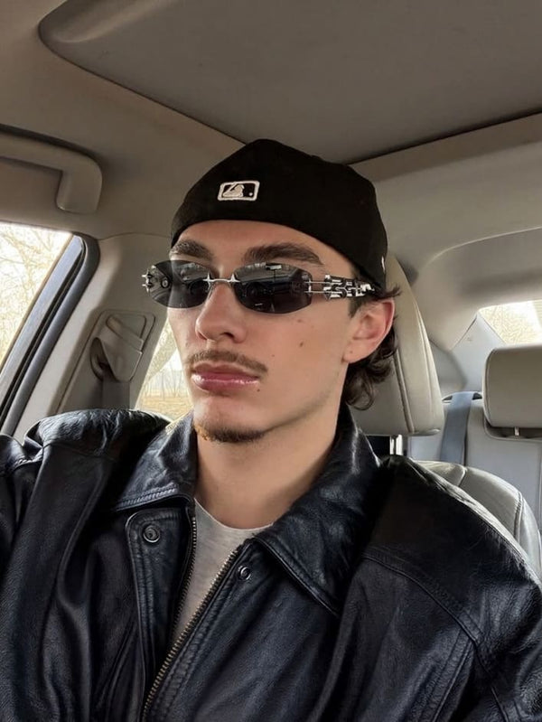 frameless look is slept on. mustache + cap combo unlocked shipping took a min but worth it.