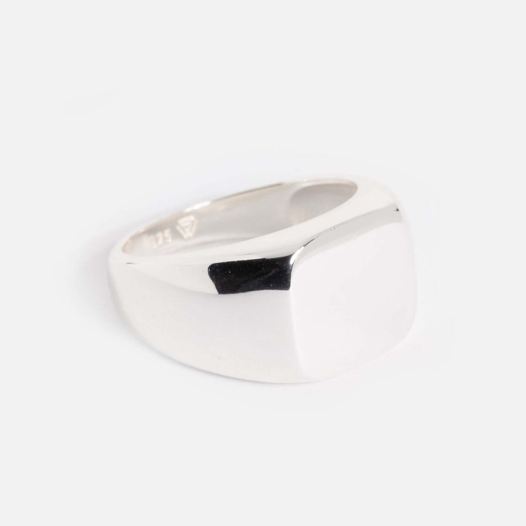 Abgerundeter Siegelring | Light Silver